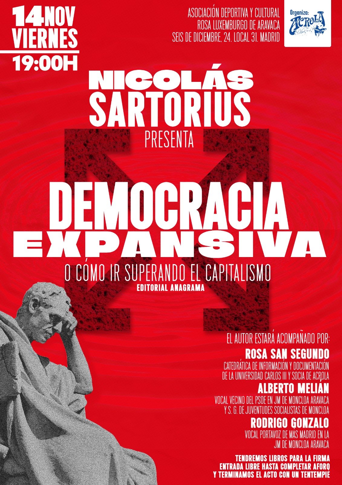 Democracia expansiva, de Nicolás Sartorius