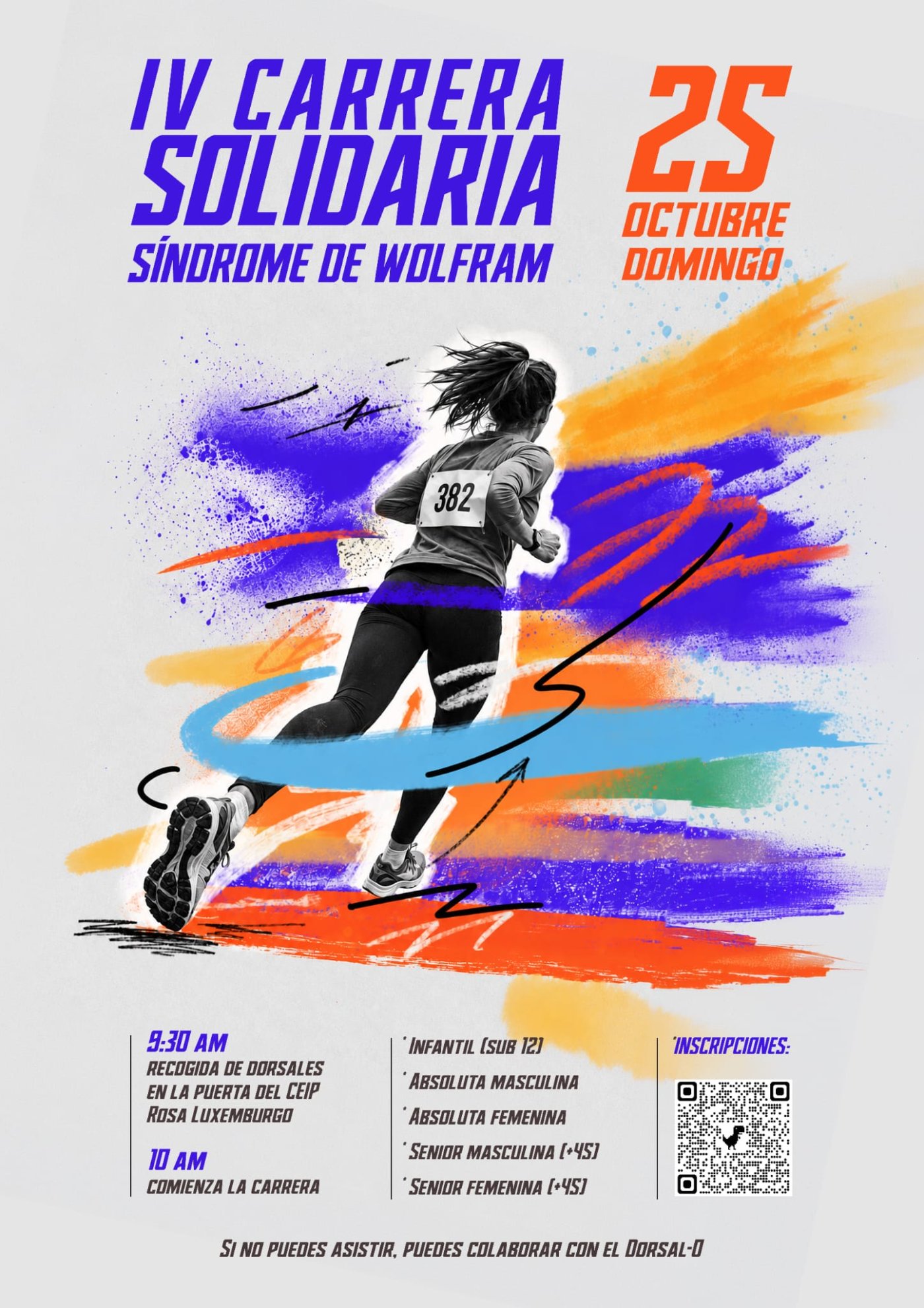 Cartel de IV Carrera Solidaria Síndrome de Wolfram