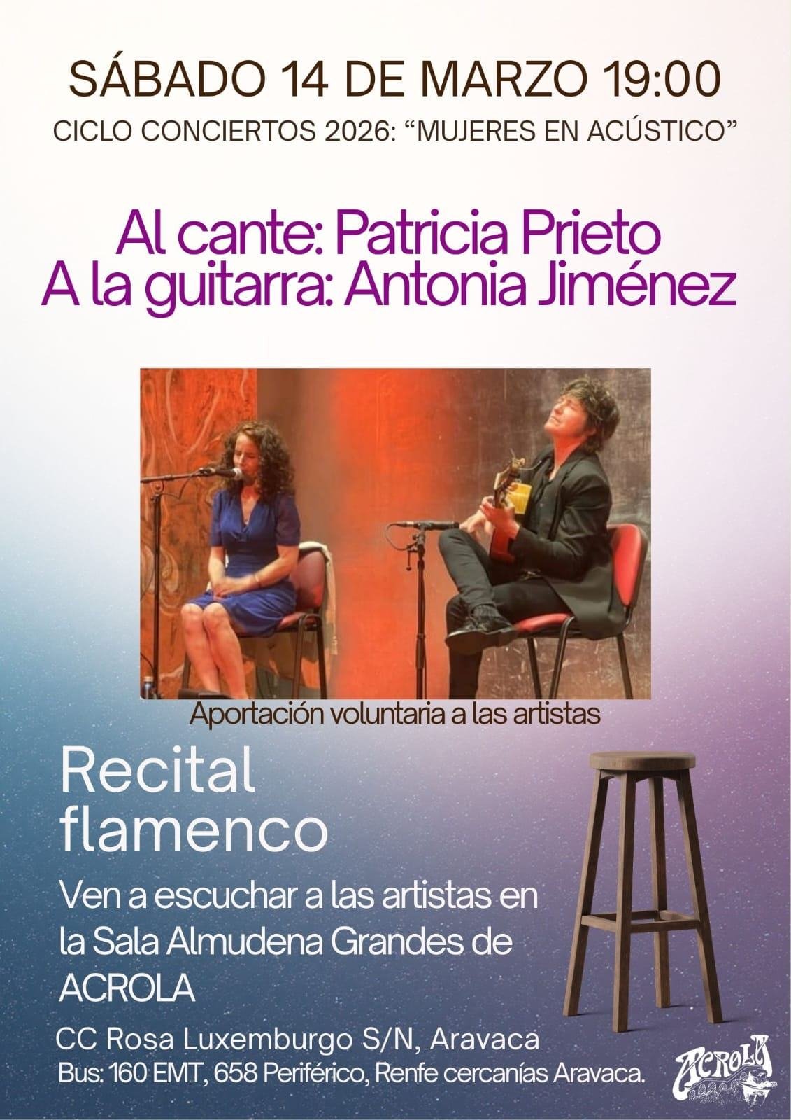 Recital flamenco: Patricia Prieto y Antonia Jiménez