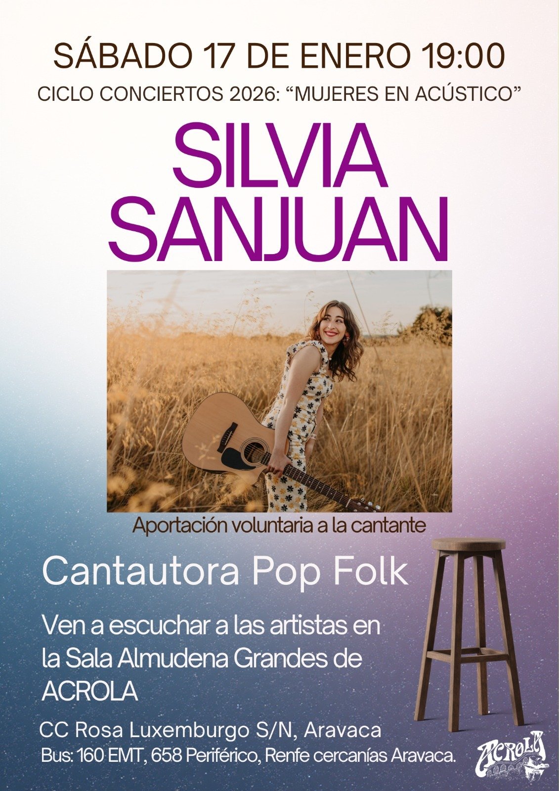 Silvia Sanjuan en Mujeres en acústico