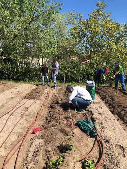 Los hortelanos ponen a punto el riego