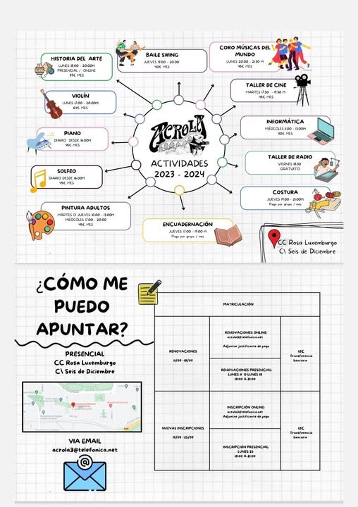 Programación de actividades del curso 2023/2024